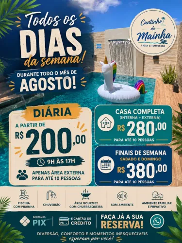 Casa com piscina e área de lazer