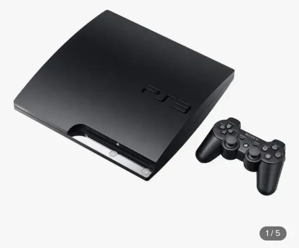 Ps3 slim muito novo desbloqueado 5 jogos 2 manete pra sair rápido