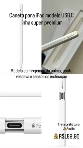 Apple pencil USB C linha super premium 