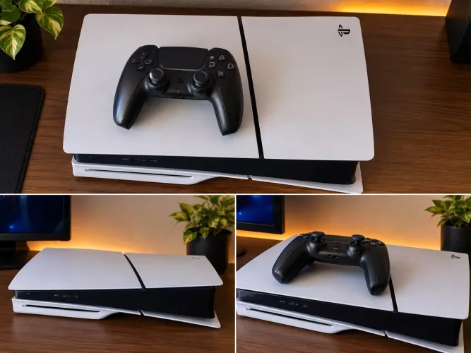 ? PS5 Slim com leitor de mídia física + 2 jogos