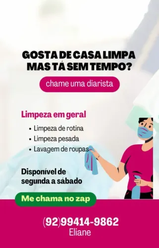 QUER UMA CASA LIMPA MAS TA SEM TEMPO