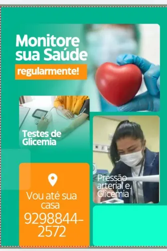 Aferição de sinais vitais em sua casa, cuide da saúde antes que seja tarde,
