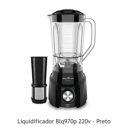 Liquidificador turbo britania. 900w