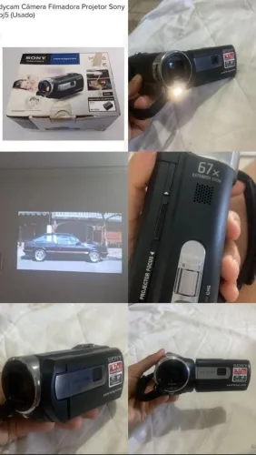 Câmera filmadora projetor sony