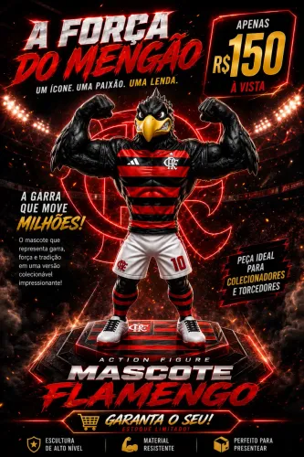 PROMOÇÃO IMPERDÍVEL - Mascote do Flamengo 