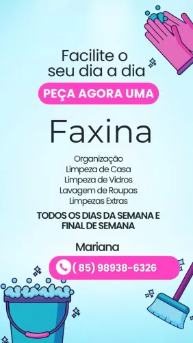 Diarista/Faxineira