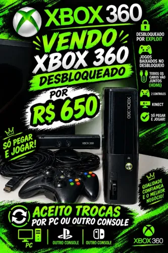 VENDO XBOX 360, PRA SAIR LOGO