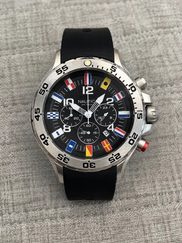 Relógio Nautica NST Flag Chronograph N16553G Original