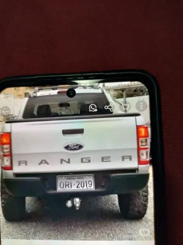 ADESIVO FAIXA TRASEIRA FORD RANGER 2016 ATÉ ATE 2020 GRAFITE/PRETA