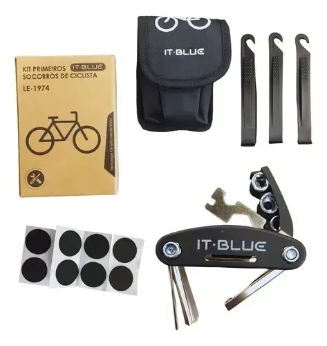 Kit de Ferramentas Primeiros Socorros para Bicicleta IT-BLUE LE-1974