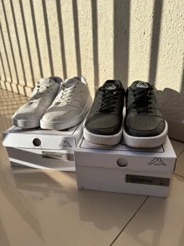 2 tênis Kappa Zenit (Branco e Preto)