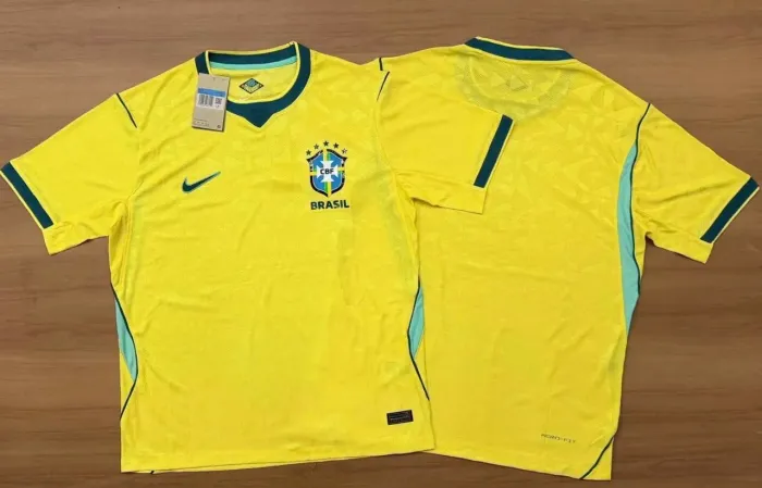 Camisa de futebol estilo seleção brasileira - Primeira linha