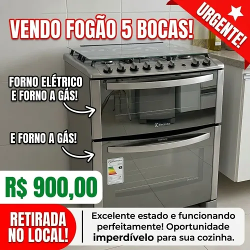 Fogão 5 bocas