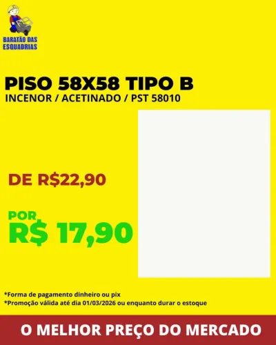 PISO TIPO B - OPORTUNIDADE!!!