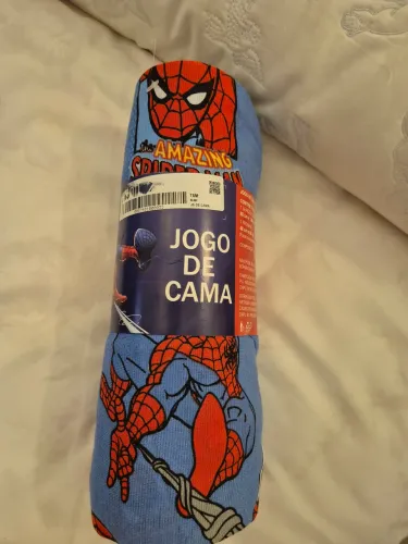 Jogo cama solteiro homem aranha
