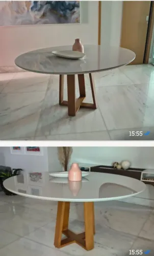 Mesa redonda para sala de jantar