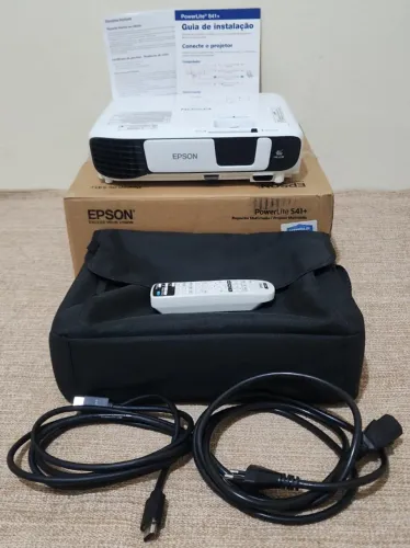 Projetor Epson Powerlite S41+ 3300 Lúmens Svga Hdmi Branco (Usado)