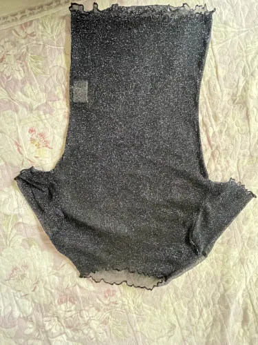Blusa meia pele de brilho
