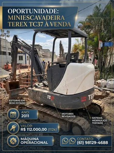 Mini escavadeira tc 37