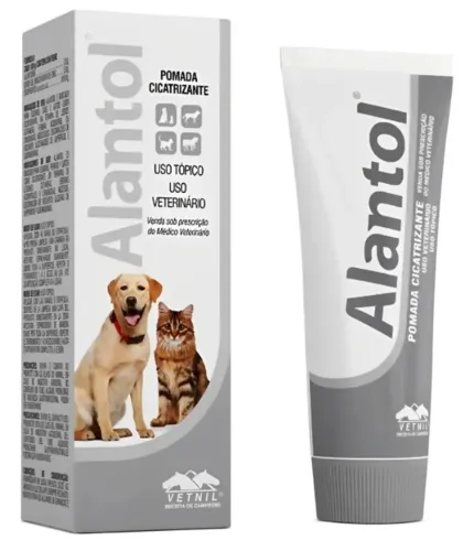 Pomada Alantol Cicatrizante Cães/Gatos Vetnil 25g