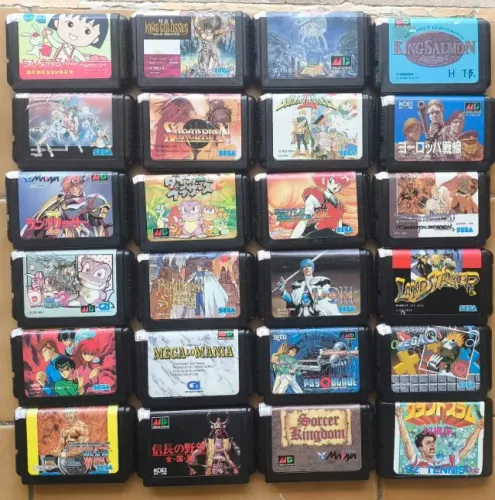 Lote 23 Jogos Mega Drive Japonês Original Loose