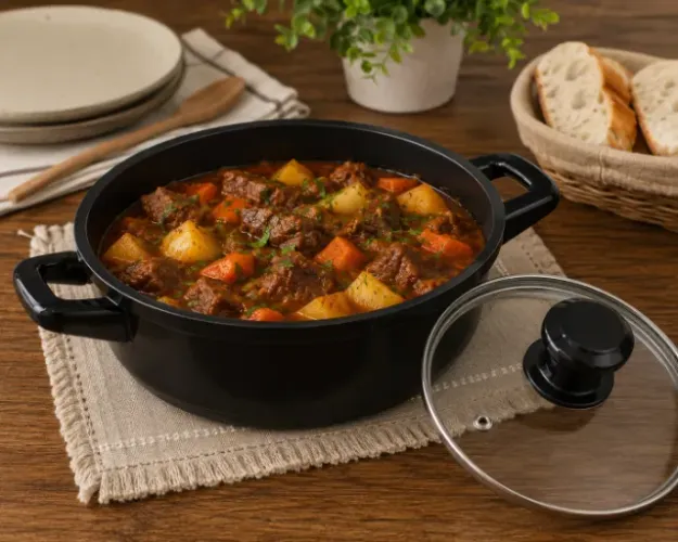 Caçarola 100% Ceramica Duo  18cm 1,5L - Preto - Ceraflame