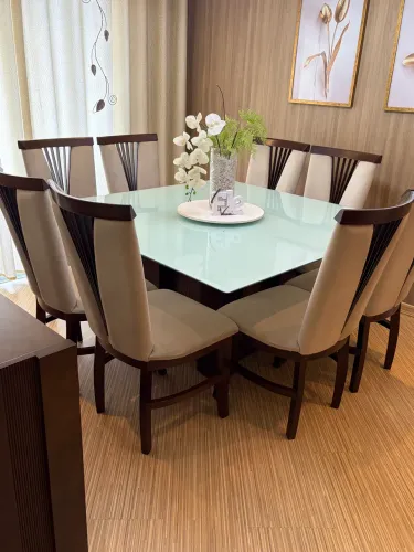 Vendo conjunto de jantar mensa e cadeira 8 lugares