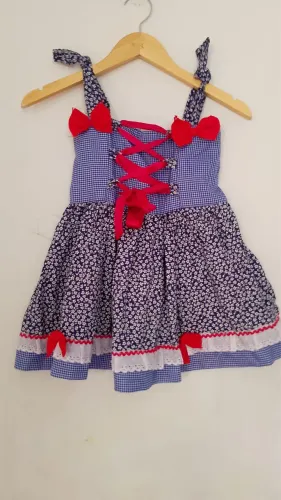 Vestido junino infantil 1/2 anos desapego 