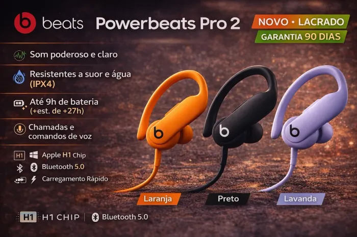 Beats Powerbeats Pro 2 Fone Esportivo Bluetooth Apple Novo