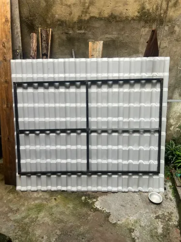 Telhado PVC + estrutura METALON