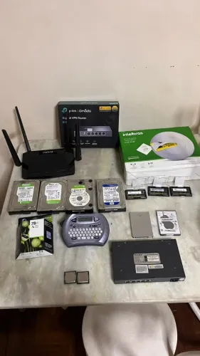 lote de produtos de informatica, leia a descrição
