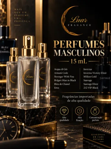Kit Perfumes 15 mL | Alta Qualidade