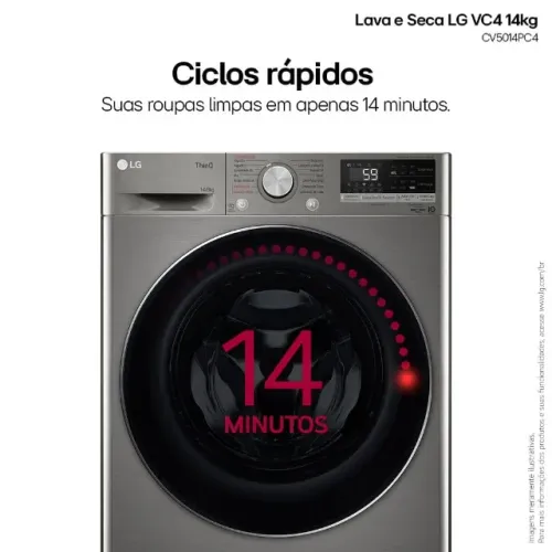 LAVA E SECA LG VC4 14kg NOVA C/Nota fiscal Top de Linha