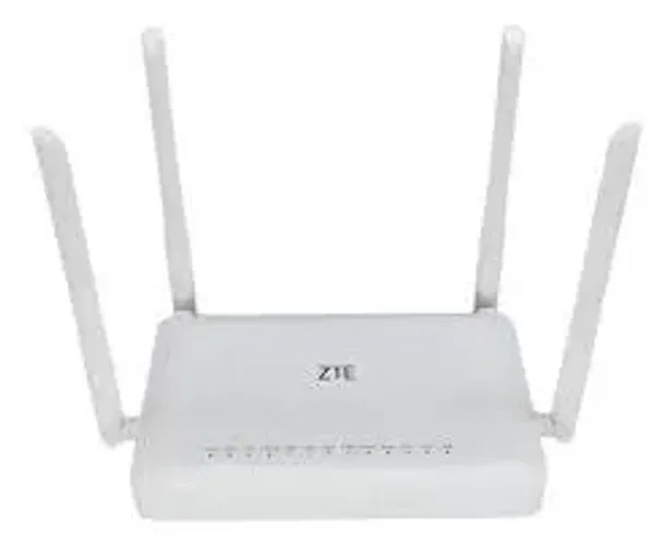 ZTE ONT GPON WIFI6 AX3000 - ZXHN F6600P - SC/APC BRANCO - SEMINOVO 12V 1.5A P4/210000000