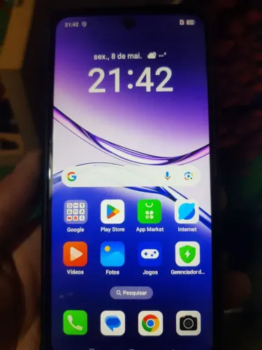 Celular OPPO A5 sem marcas de uso usei 7 meses, com resistência de nível militar a impacto