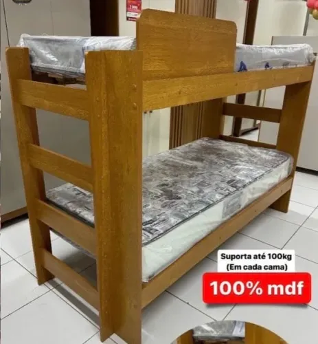 Beliche de MDF - 2 camas de solteiro