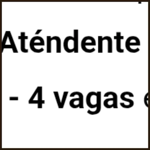 4 vagas em padaria 