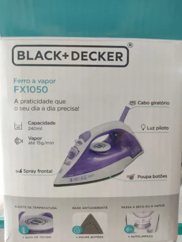 Ferro de Passar à vapor Black& Decker