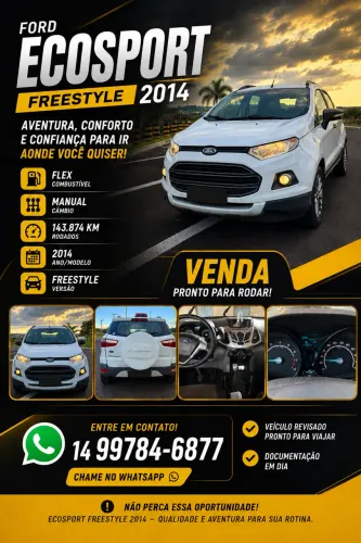 Ford Ecosport Freestyle 1.6 16V Flex 5P 2014
