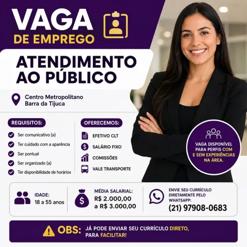 VAGAS ABERTAS