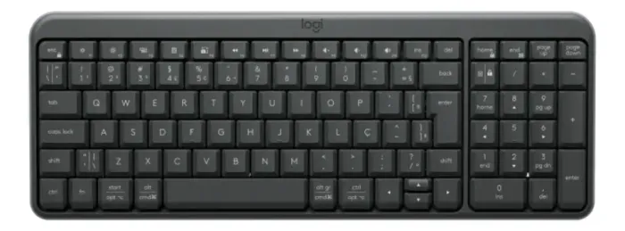 Teclado Sem Fio K250 Bluetooth Abnt2, Grafite Português Brasil Logitech