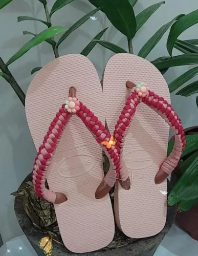Chinelo havaianas decorado