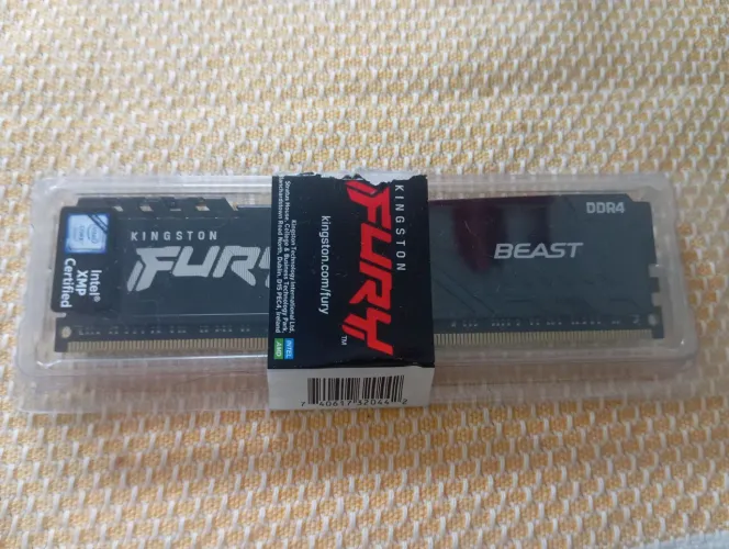 Memória 16GB Kingston Fury Beast DDR4 3200MHz CL16 - Original - Só Testada