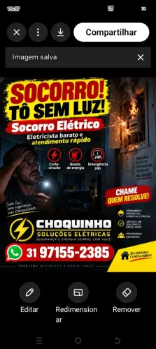 Eletricista urgente 24 horas de plantão BH Contagem Betim barreiro Venda Nova lima Sabará