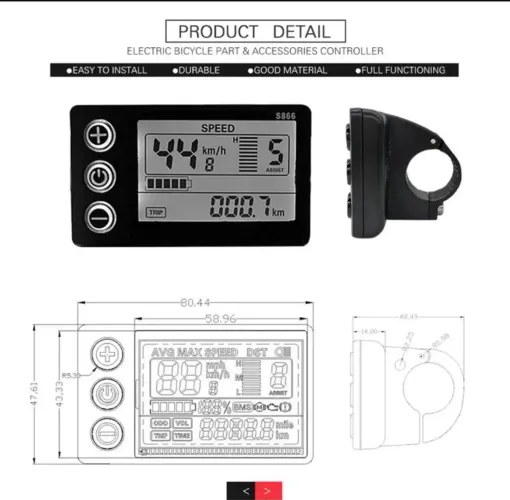 Controlador e Display de substituição e atualização da bike elétrica Dafra DBL  e outros 