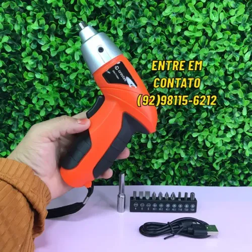 Parafusadeira Eletrica Sem Fio Portatil-Entregas 9h as 22h
