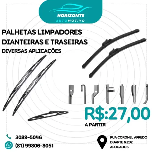 Palheta limpador Dianteira e traseira **Preço unitário*
