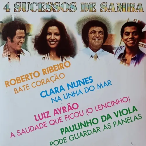 disco de vinil compacto 4 sucessos de samba