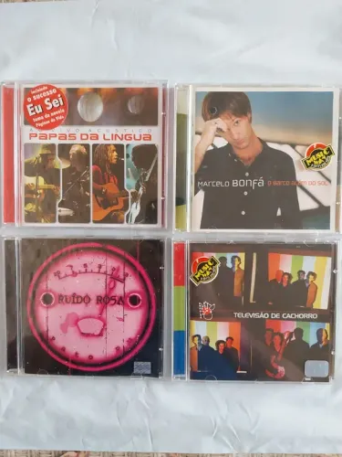 Cds lote com 4 cds originais usados em ótimo estado de conservação 50 reais o lote