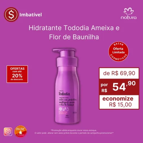 Hidratante Tododia Ameixa e Flor de Baunilha